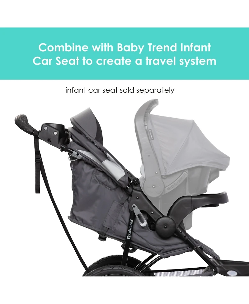 Baby Trend Expedition Zero Flat Jogger with Led Lights