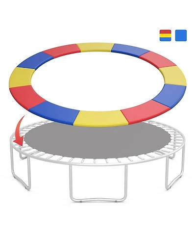 Gymax 15FT Trampoline Replacement Safety Pad Universal Trampoline Cover