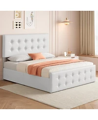 gaomon Full Bed Frame with Headboard and 4 Storage Drawers