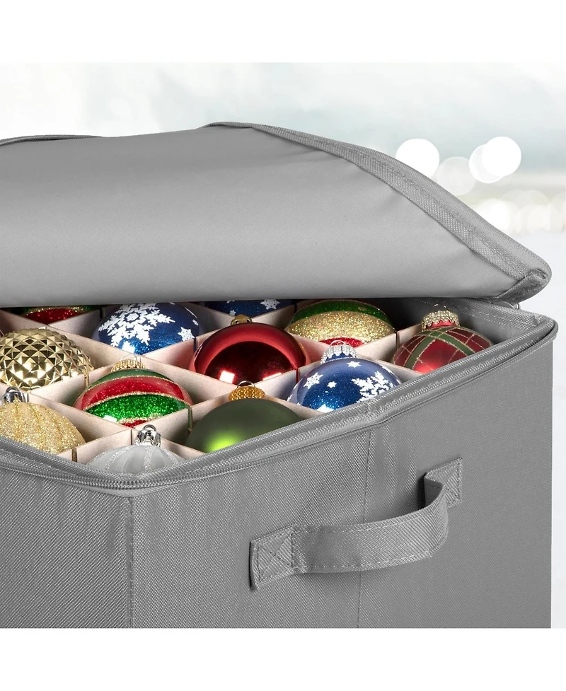 Florida Brands Christmas Ornaments Storage Box to Protect and Store up to 64-3" Ornaments