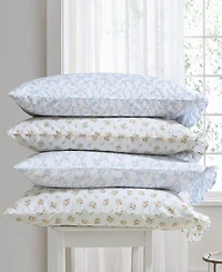 Laura Ashley 200-Thread Count Cotton Percale 2-Pc. Pillowcase Pair, King