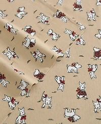 Laura Ashley Flannel 4 -Pc. Sheet Set