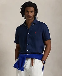 Polo Ralph Lauren Men's Short-Sleeve Linen Button-Up