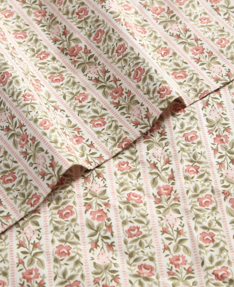 Laura Ashley 200-Thread Cotton 3 -Pc. Sheet Set, Twin Xl