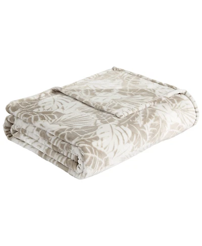 Tommy Bahama Home Costa Blanca Ultra Soft Plush Fleece Blanket, Full/Queen