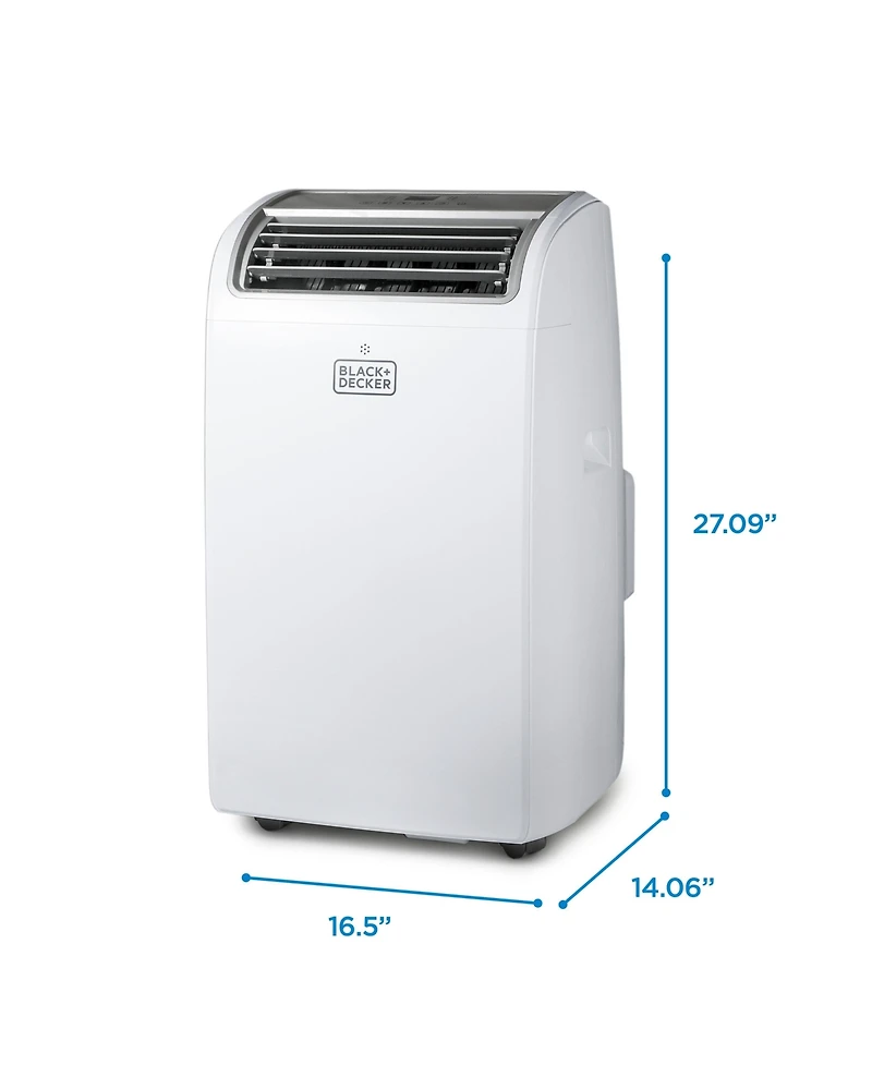 Black+Decker Portable Air Conditioner, 10,200 Btu Sacc/Cec (14,000 Btu Ashrae 128) for Rooms Up To 700 Sq. Ft.