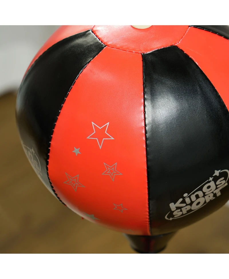 Qaba Punching Bag for Kids w/ Sd & Boxing Gloves, Height Adjustable