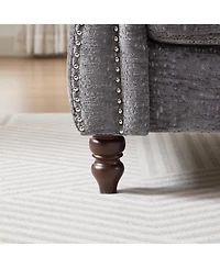 Streamdale Elegant 81" Chaise Lounge with Pillows & Trim