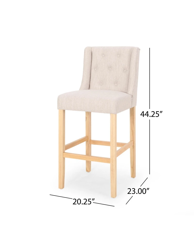 27" Wingback Bar Chairs Set of 2,Counter Stools for Kitchen Island or Home Bar-The Pop