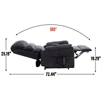 Streamdale Dual Motor Infinite Position Power Lift Recliner with Heat & Massage