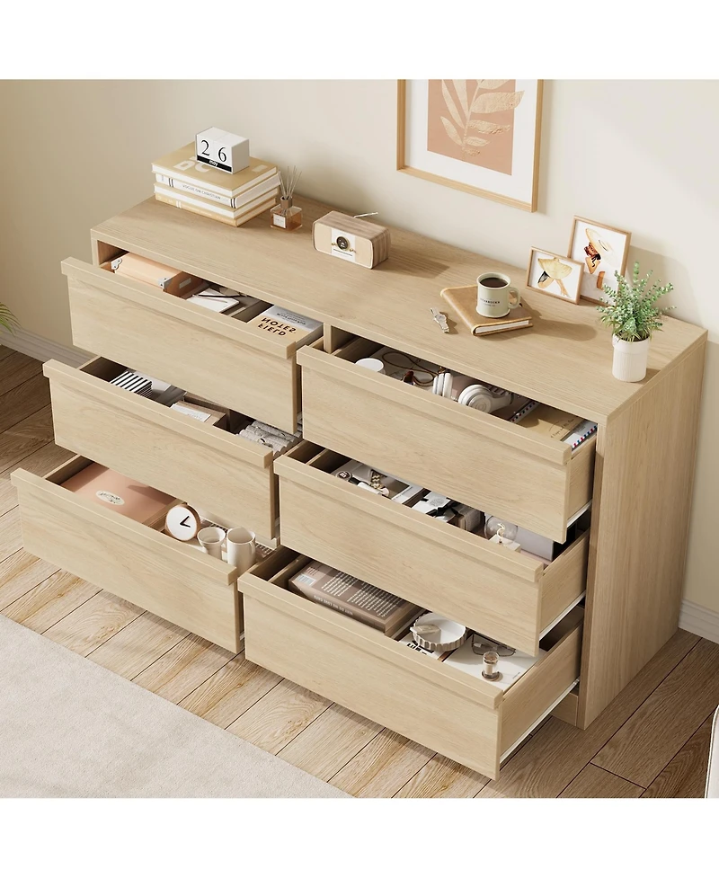 gaomon 6 Drawer Dresser for Bedroom