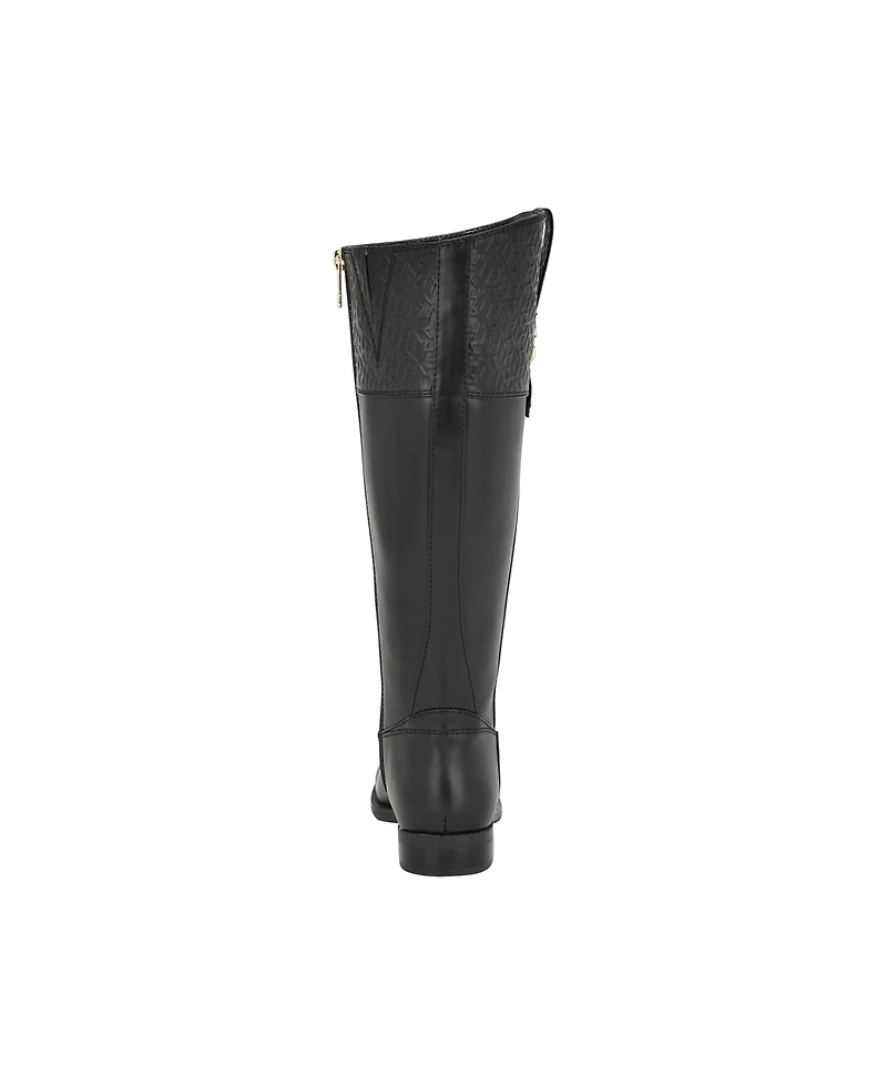 Tommy Hilfiger Women's Shano Wide Calf Riding Round Toe Boots