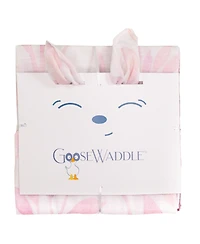 GooseWaddle 2 Pack Newborn Receiving Blanket Ginger Deer/Purple Berries