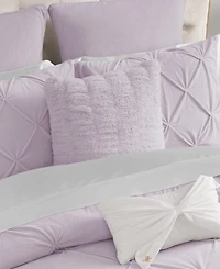 Juicy Couture Pleated Faux Fur Decorative Pillow, 20" x 20"
