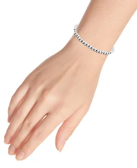 Giani Bernini Polished Beaded Stretch Bracelet (4mm) 18k Gold over Sterling Silver, Exclusively at Macy's