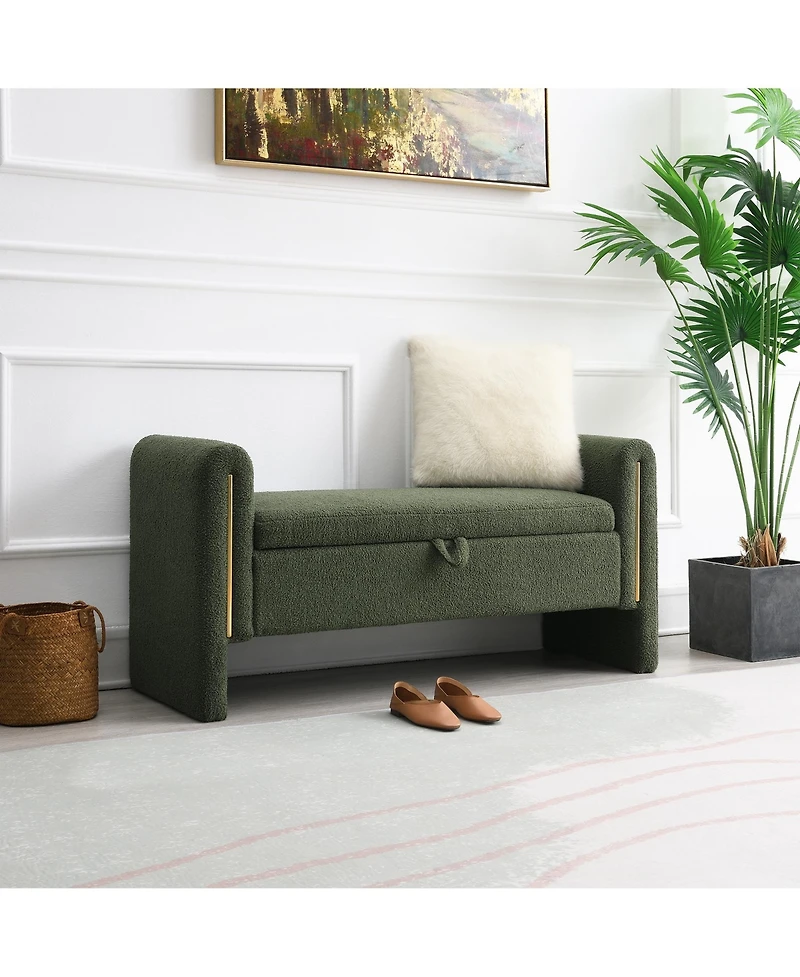 Streamdale Modern Teddy Bench Arms, Storage, Footstool, Vanity