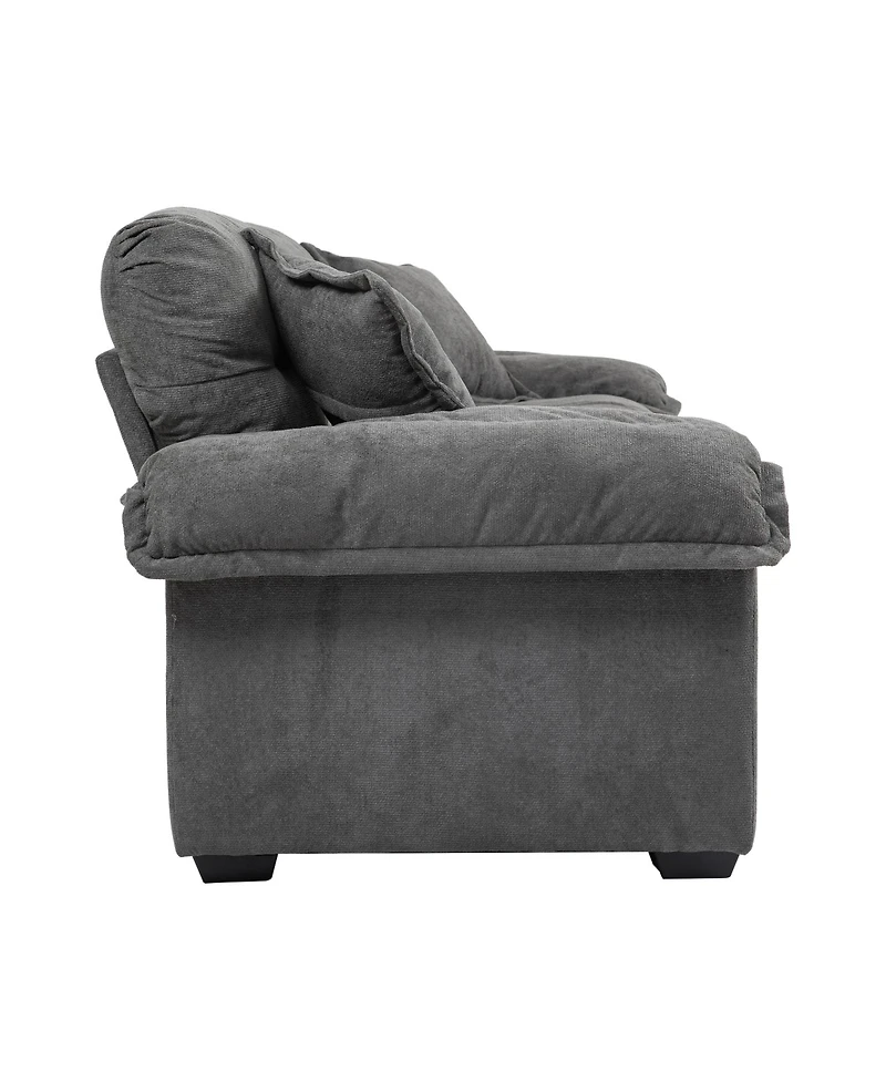 Streamdale Chenille Sofa with Pillows & Memory Foam