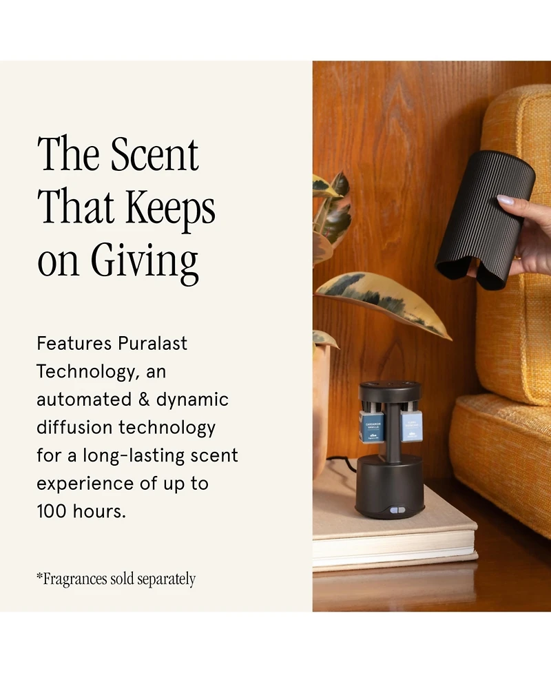 Pura Plus - Smart Fragrance Diffuser for Large Spaces - Adjustable Smart Home Diffuser with Automatic Fragrance Vial Detection