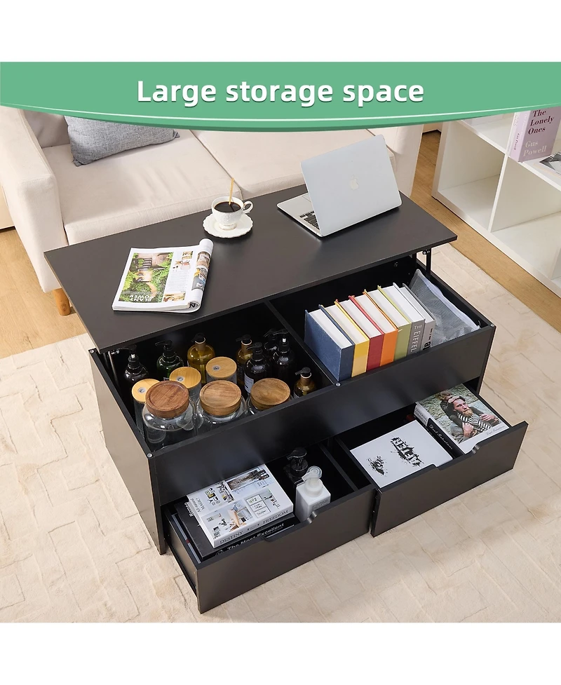 Streamdale Lift-Top Coffee Table with Storage