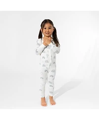 Bellabu Bear Baby Boys or Girls Grey Rainbows Convertible Footie