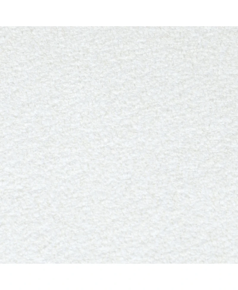 Modern Accent Chair with White Upholstery and Solid Wood Frame, Minimalist Lounge Chair for Living Room, Bedroom, or Office