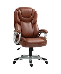 Homcom Office Chair with Swivel Wheels & Adjustable Height,