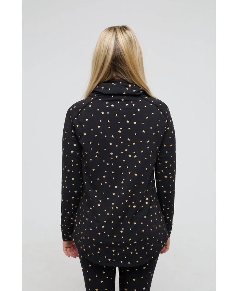 Oosc Clothing Women's High Neck Baselayer Top - Shining Star