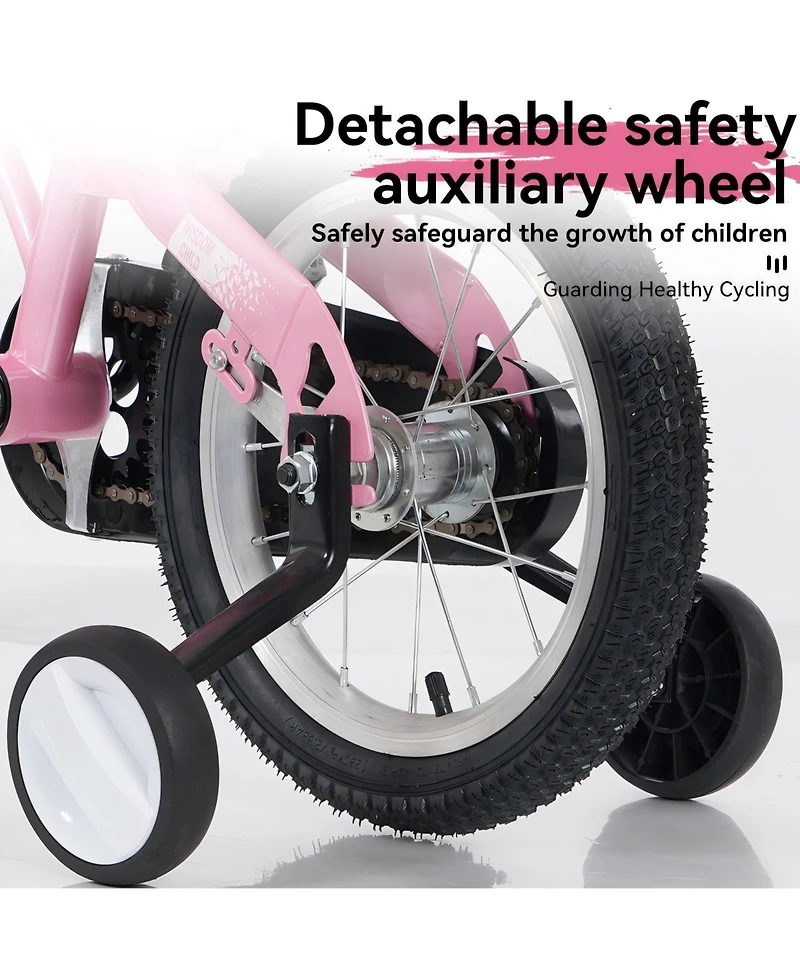 Streamdale 16" Kids Bike with Training Wheels & Saddle Adjust