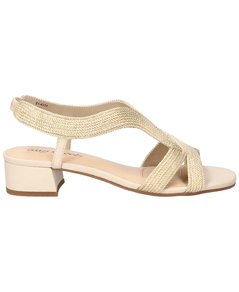 Easy Street Women's Festival Block Heel Sandals