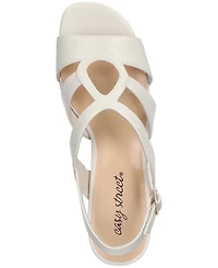 Easy Street Women's Zella Kitten Heel Sandals