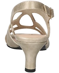 Easy Street Women's Zella Kitten Heel Sandals