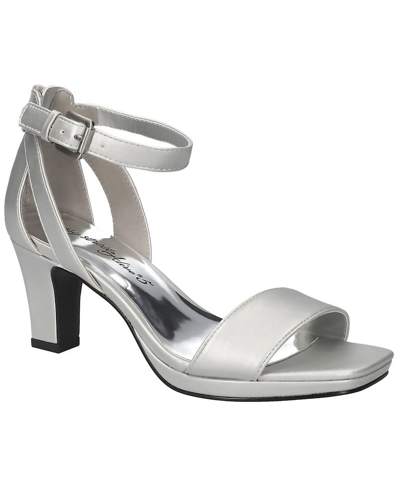 Easy Street Women's Ro Square Toe Heeled Sandals