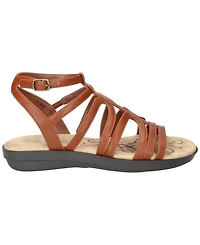 Easy Street Women's Daylily Gladiator Buckle Flat Sandals