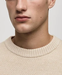 Mango Men's Eu Regular-Fit Knitted Sweater