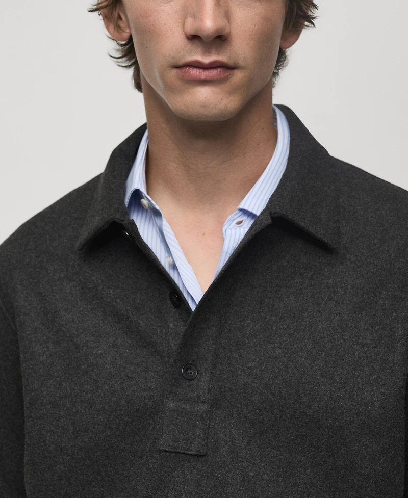 Mango Men's Regular-Fit Button-Down Shirt