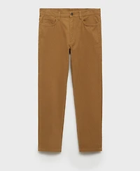 Mango Men's Regular-Fit Corduroy Pants