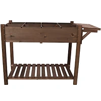 Streamdale 8-Pocket Raised Garden Bed with Foldable Table
