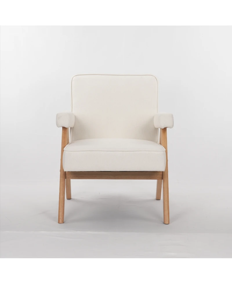 Streamdale Wooden Leisure Chair with Armrests and Cushions