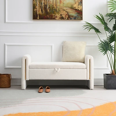Streamdale Teddy Bed Bench with Storage and Arms