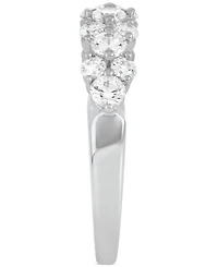 Diamond Horizontal Cluster Ring (1 ct. t.w.) in 14k White Gold