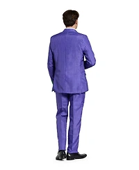 Suitmeister Men's Official Joker Costume Suit - Dc Comics Purple