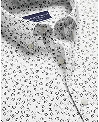 Charles Tyrwhitt Men's Slim Fit Semi-Cutaway Collar Non-Iron Floral Geo Print Shirt