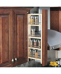 Rev-a-Shelf Pullout Wall Filler Cabinet Wooden Organizer, 36" Hgt, 432-WF36-3C