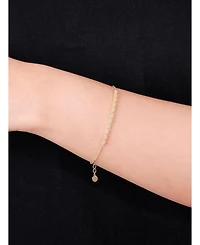 Devata Hexagon Link Chain Bracelet in 14K Gold, 6.5 in adj to 7.5 in, approx. 3.1 grams