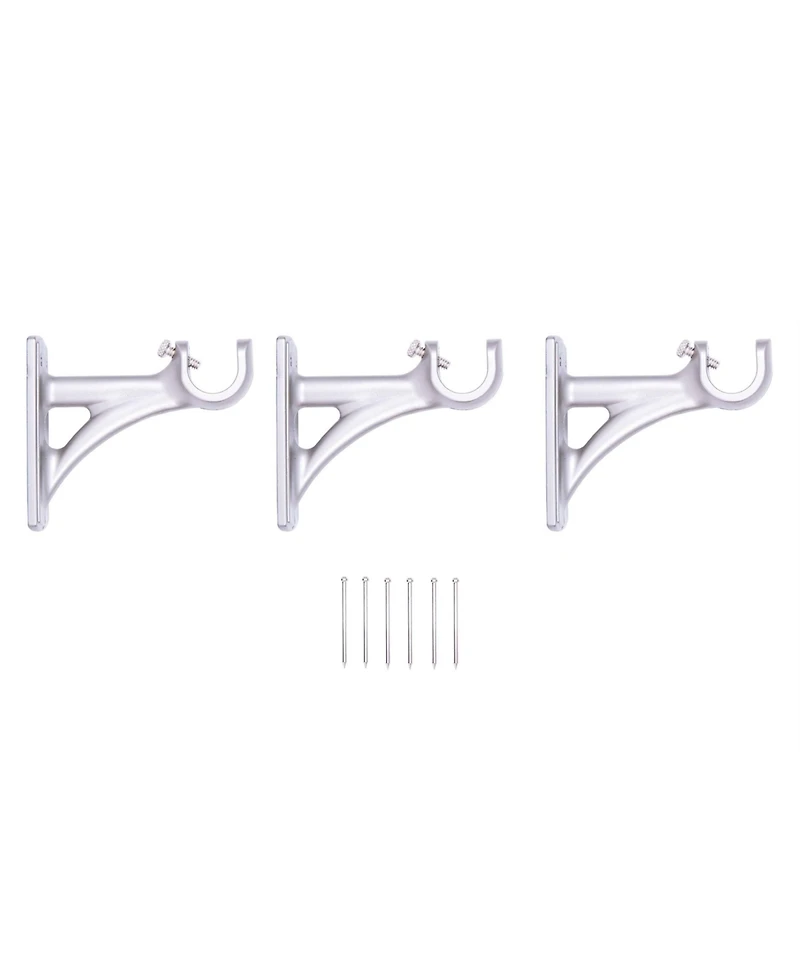 Kenney Tyrell 3/4" Decorative Curtain Rod - Fast Fit Easy Install for Light to Heavyweight Curtains
