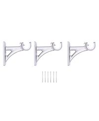 Kenney Tyrell 3/4" Decorative Curtain Rod - Fast Fit Easy Install for Light to Heavyweight Curtains