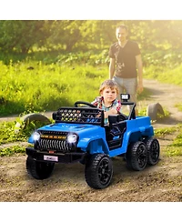 Qaba 12V Kids Electric Car w/ 2WD/4WD Switch, Remote Control, Camouflage