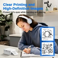 Sticker Printer, PM230 Mini Thermal Printer Bluetooth Portabel Sticker Maker with 3 Rolls of Paper, Print Pods Mini Printer with Multiple Templates fo