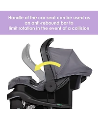 Baby Trend Expedition Zero Flat Jogger Travel System with Led Lights