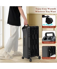 Sugift 1500W Oil Filled Space Heater with 3-Level Heat